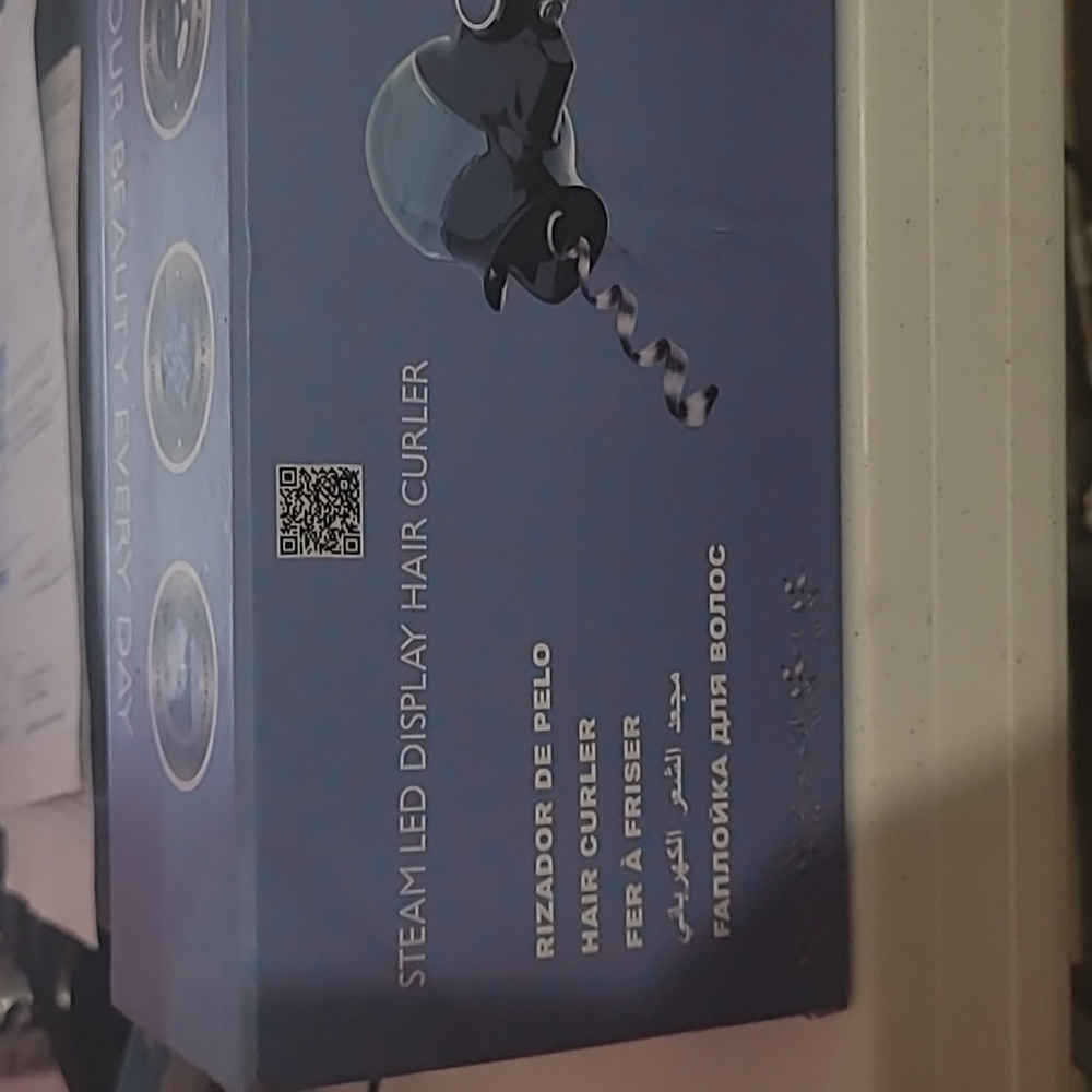Steam led display curler
